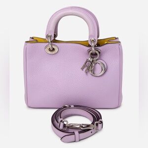 Christian Dior Purple Calfskin Mini Diorissimo Bag